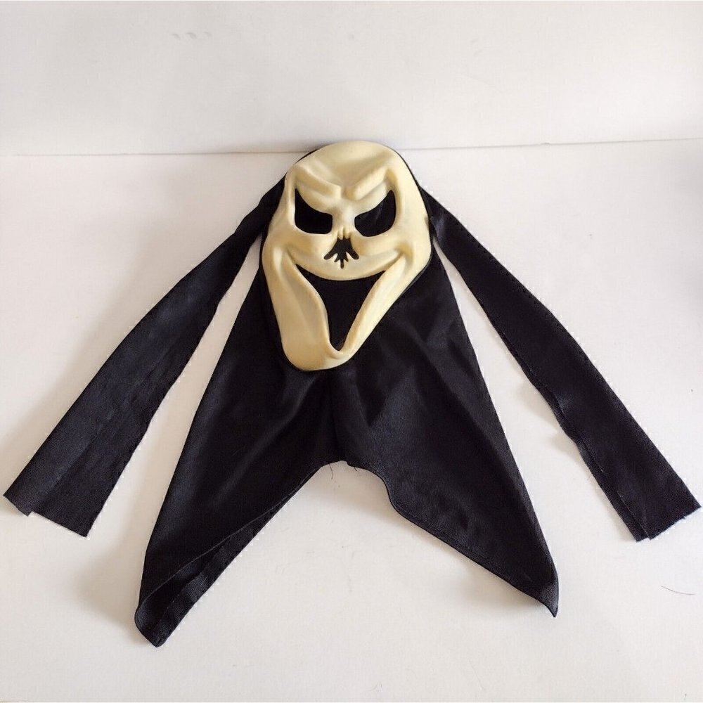 Vintage Glow In The Dark Scream Mask No Nose Rubies Costume Frankensteie